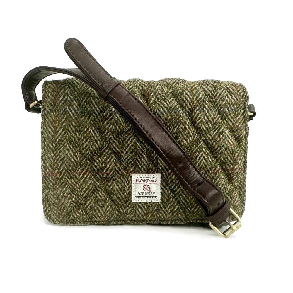 Maccessori Harris Tweed Quilted Mini Shoulder Bag - Country Green