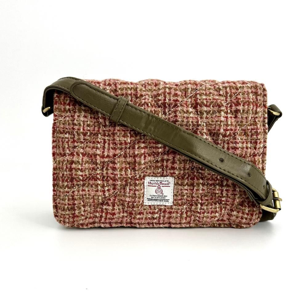 Maccessori Harris Tweed Quilted Mini Shoulder Bag - Maple