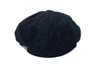 Harris Tweed 8-Panel Thomas Bakerboy Cap Midnight Blue | Harris Tweed Scotland