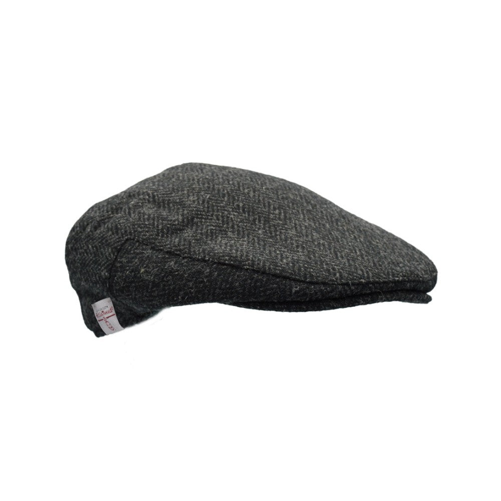 Harris Tweed Oakmoor Country Flat Cap - Gunmetal