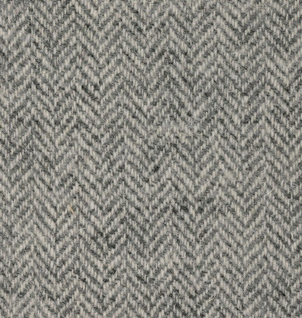 Harris Tweed Grey Herringbone Cloth Fabric