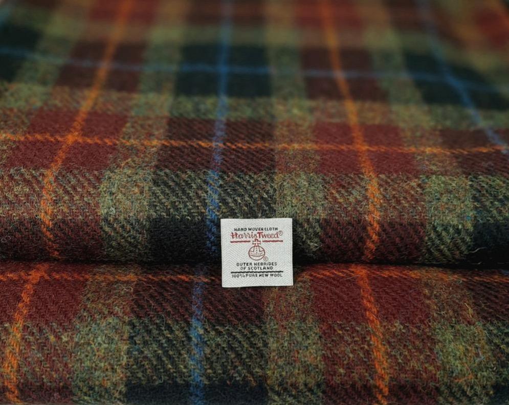 Harris Tweed Autumn Check Cloth Fabric