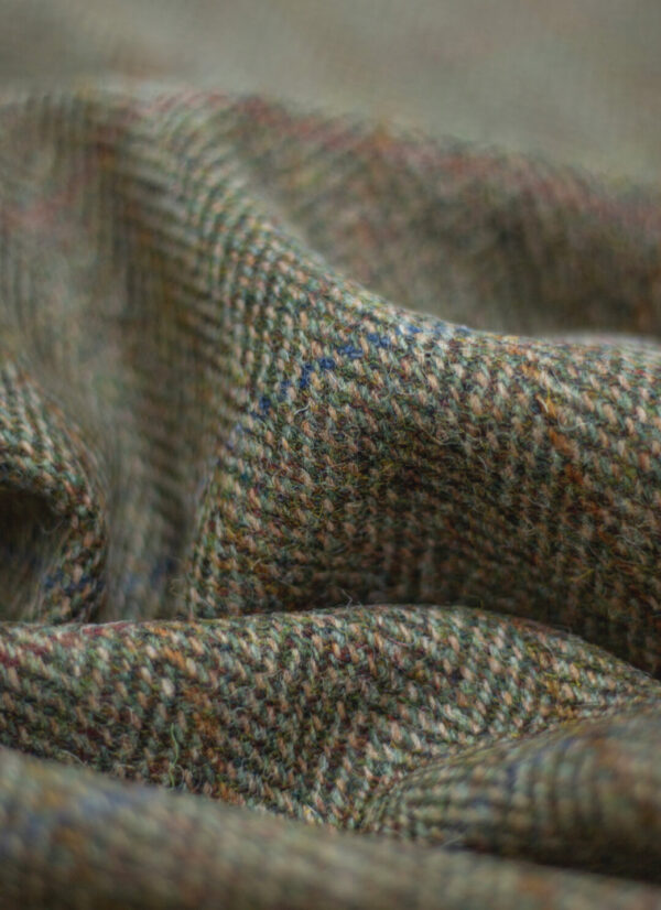 Buy Traditional Harris Tweed Cloth with Authenticity Labels (Blue