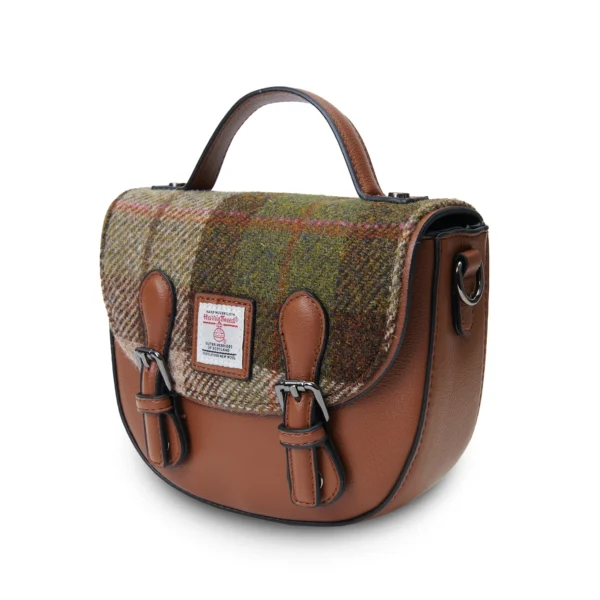 Islander Medium Cobble Satchel With Harris Tweed - Harris Tweed Scotland