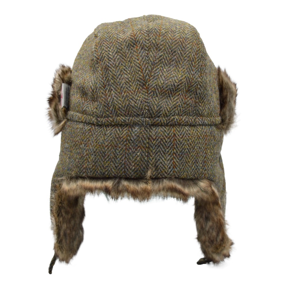 Big Size Winter Tweed Trapper Hat